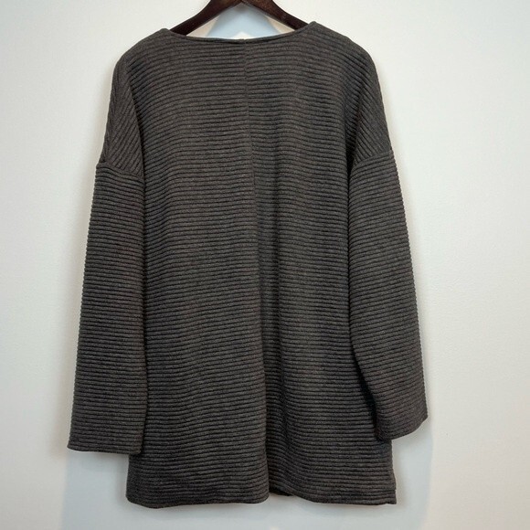 MINKPINK Take Care Biker Zip Jacket Ribbed Gray SZ Lg - Picture 9 of 11